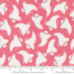 5 YARD CUT Hey Boo Pink Ghost by Lella Boutique for Moda 5211 14