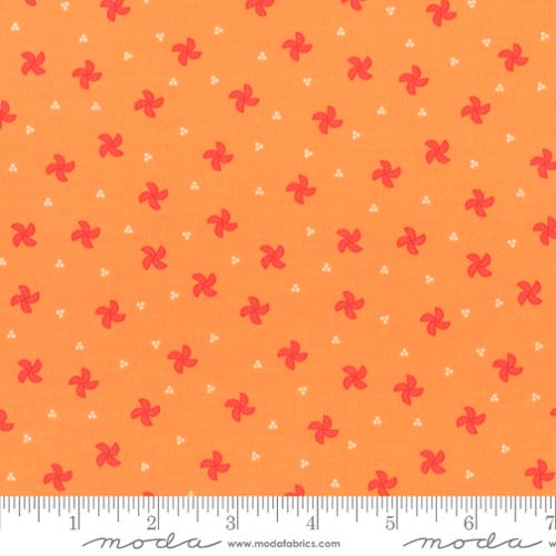 5 YARD CUT Pinwheel Blenders Orange Laguna Sunrise by Sherri and Chelsi for Moda 37864 19