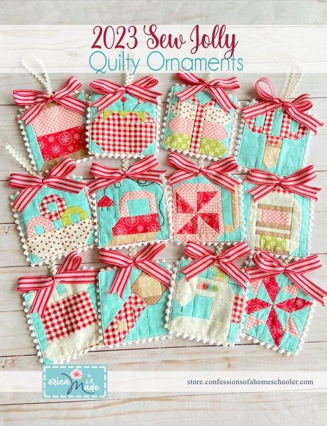 Sew Jolly Quilty Ornaments Kit - Pattern by Erica Arndt sold