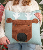 Reindeer Pillow Kit Dove Background - Pattern by Lella Boutique sold separately