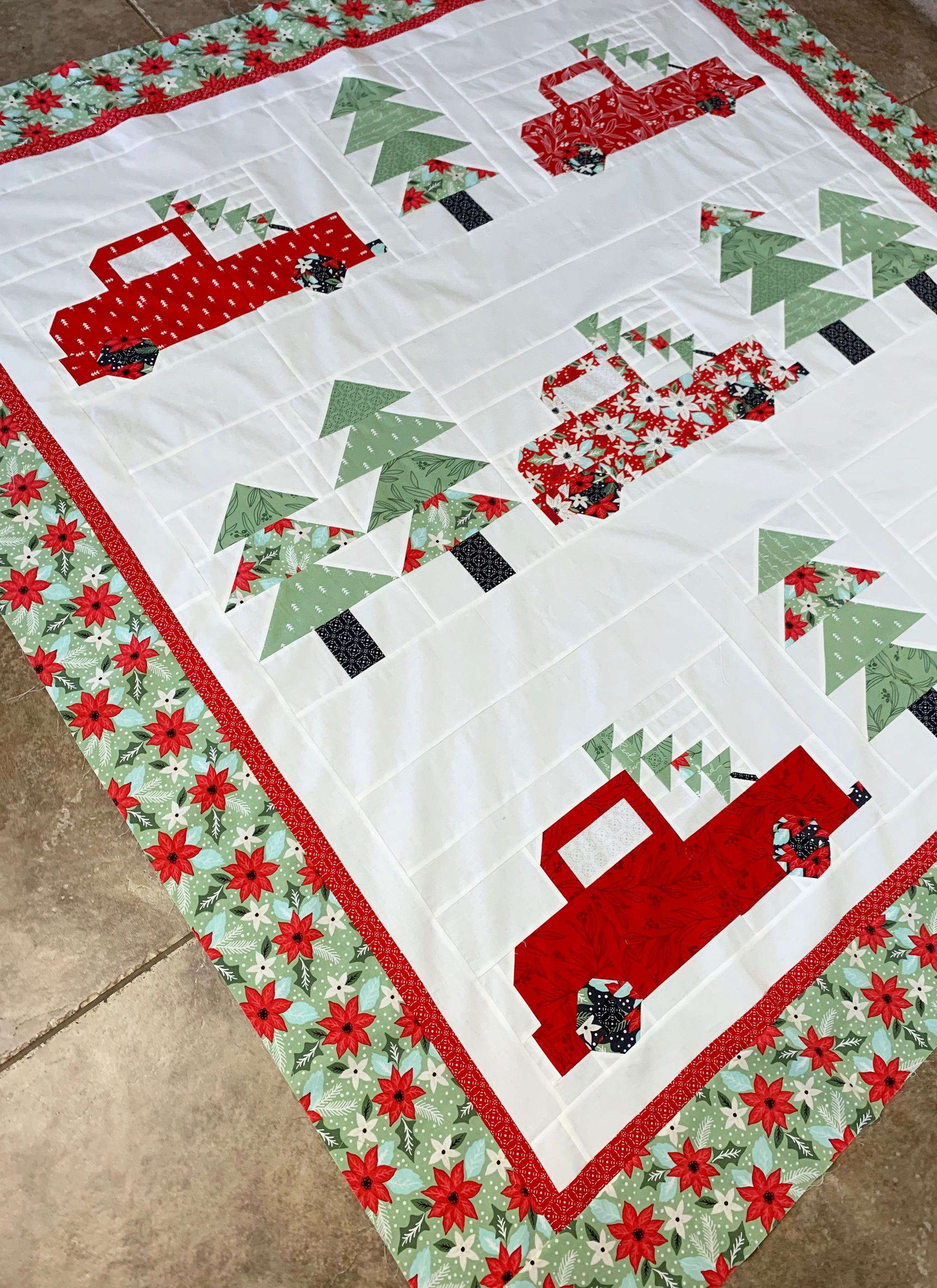 Vintage Christmas 2 Quilt Kit*Vintage Christmas*Truck Quilt Kit*Christmas Truck*Erica Made*Christmas Quilt Kit*Truck Quilt*Christmas Kit* store